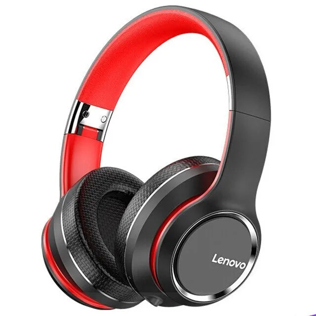 Auriculares inalámbricos plegables supraaurales con Bluetooth Lenovo HD200, auriculares con cancelación de ruido, estéreo de alta fidelidad para juegos