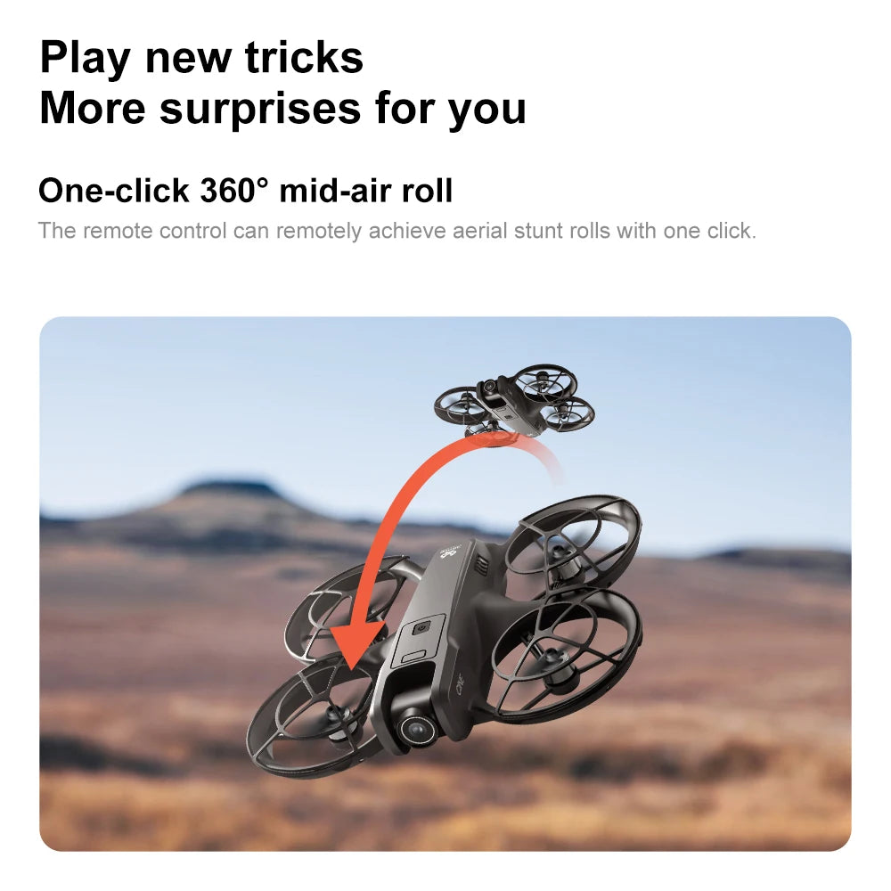 Mini dron profesional Lenovo V666 4K con doble cámara 8K, evitación inteligente de obstáculos, cuadricóptero sin escobillas, juguete RC para niños