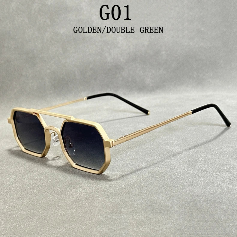 Gafas de sol cuadradas nuevas para hombre, estilo Steampunk Vintage, gafas de sol de lujo a la moda para mujer, gafas de sol para hombre, gafas de sol para mujer