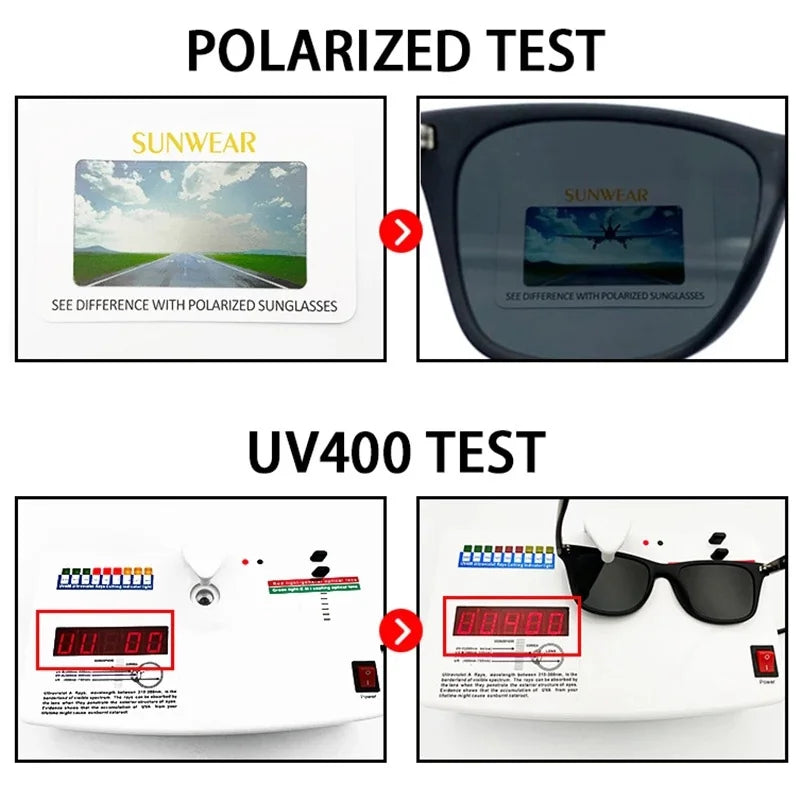 Gafas de visión nocturna, montura de PC, gafas de sol polarizadas para hombre, deporte al aire libre, gafas de sol, visión diurna, visión nocturna, gafas de piloto, gafas de noche