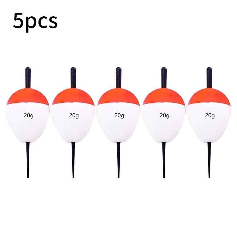 5 piezas flotadores de pesca de espuma EVA flotadores de pescado cebo boyas de pesca 2g/3g/5g/10g/15g/20g/35g/40g/60g boya Flotador accesorios de pesca