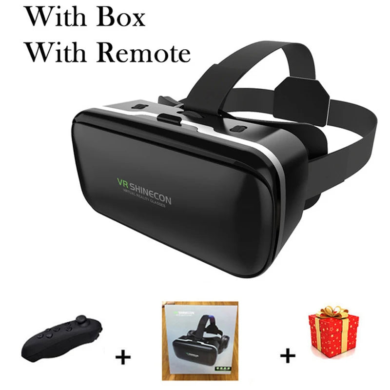 Shinecon VR 3D Virtual Reality Glasses Headset Devices Smart Glasses Lenses for Smartphone Mobile Phone Game Viewer