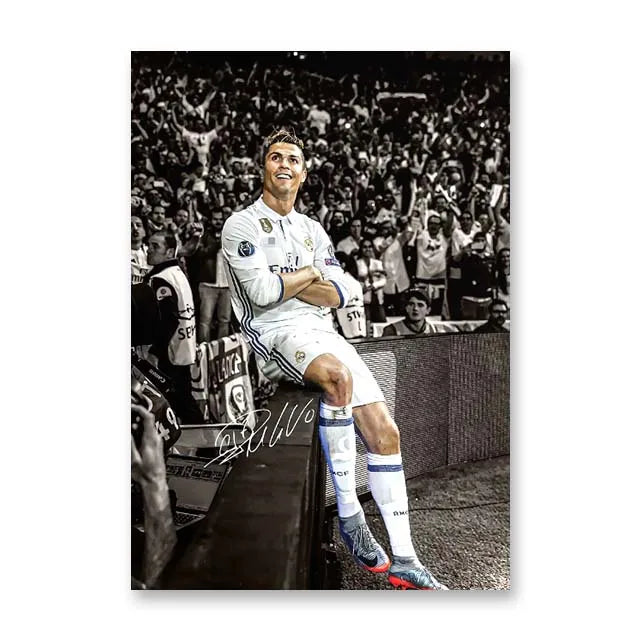 Affiche Toile Star Football — Décoration Murale Moderne Sans Cadre