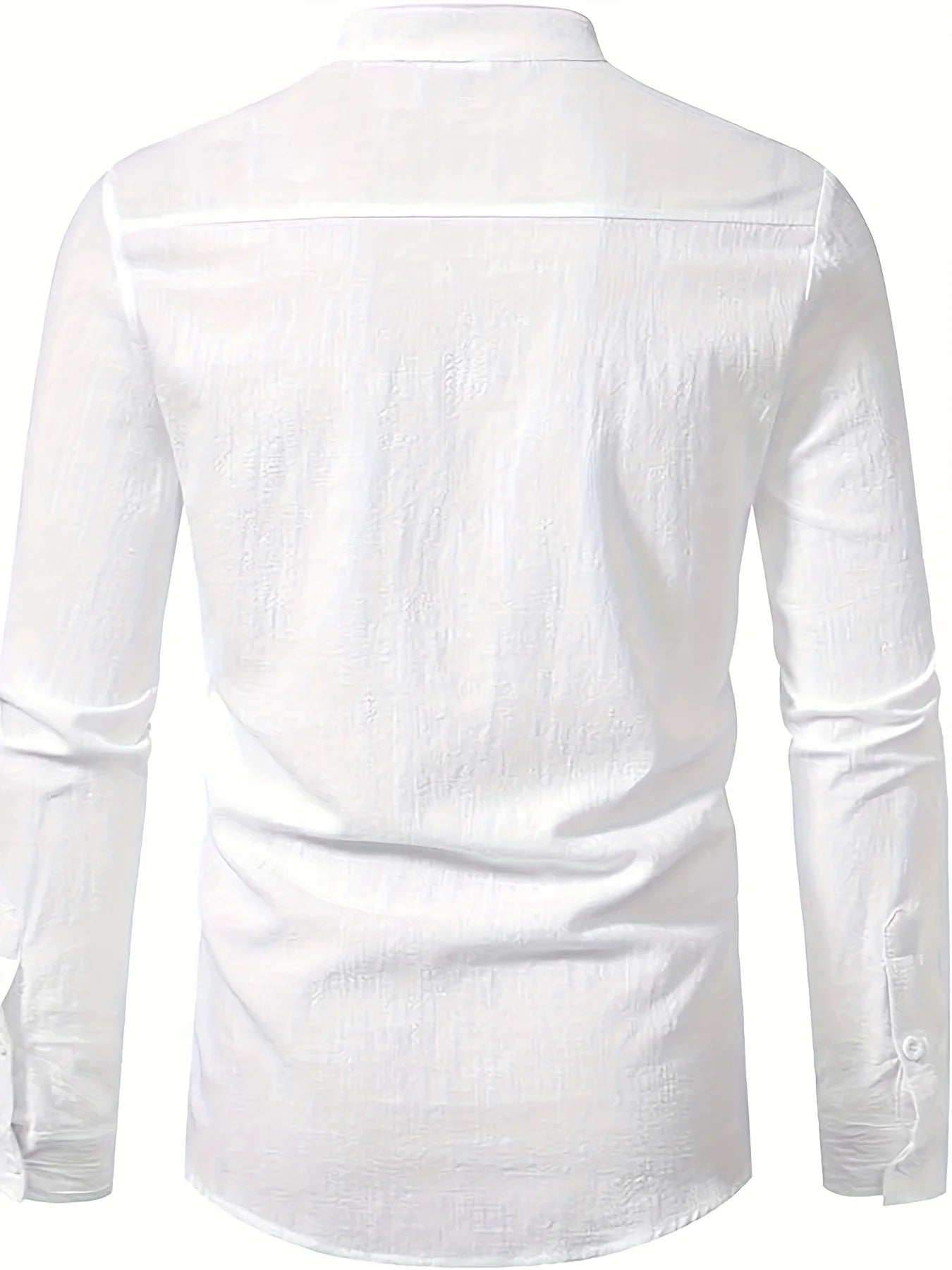 Camisa de lino de manga larga para hombre, moda casual, elegante, cómoda, transpirable, ropa para hombre