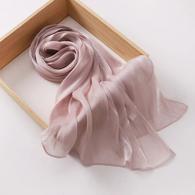Hijabs en mousseline de soie de qualité supérieure pour femmes, voile turban doux et long, écharpes musulmanes, châles Hijab, couvre-chef Islam, accessoires Ramadan