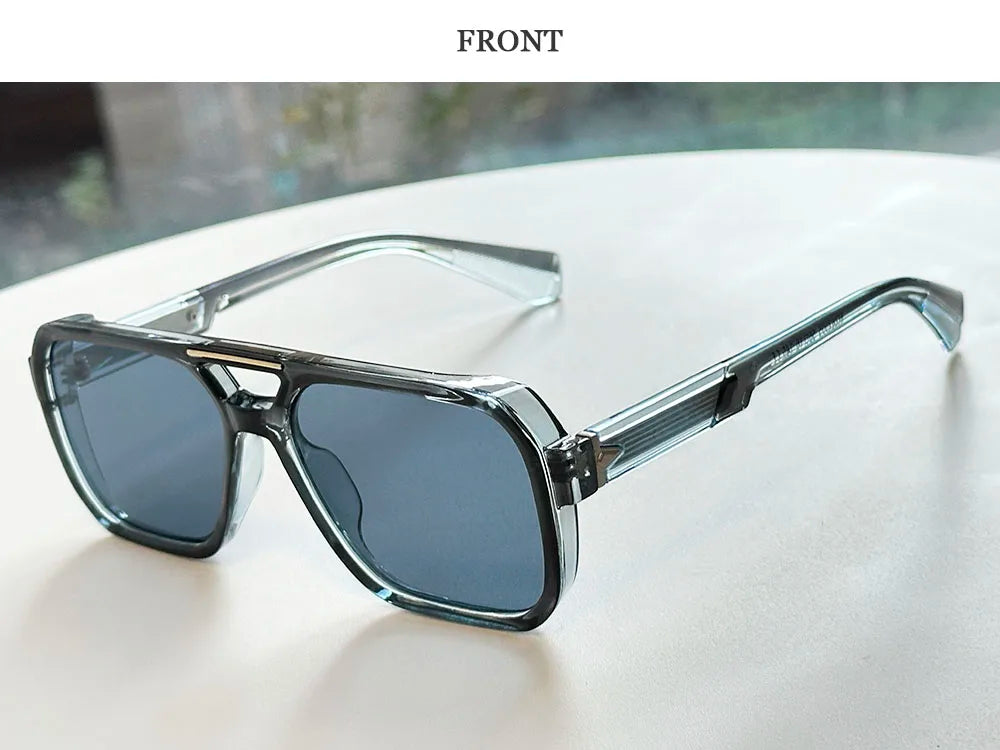 Lunettes de soleil carrées pour femmes à la mode — vintage, hommes, 2026