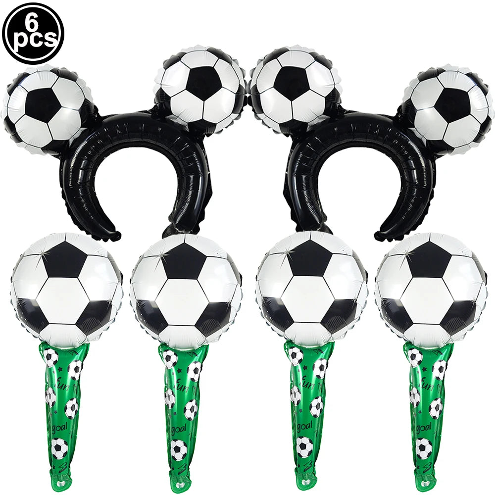 Ballons Aluminium Thème Football — Décoration Fête Anniversaire & Baby Shower Enfant