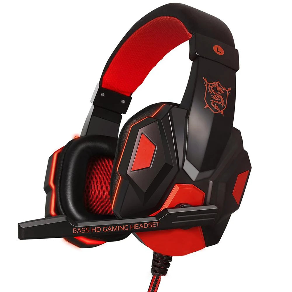 Casque gaming filaire avec microphone antibruit réglable 120° — consoles, smartphone, ordinateur portable