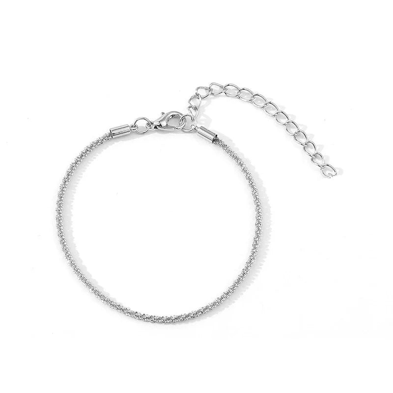 Women's sparkling clavicle chain choker necklace, popular silver color, fine jewelry, wedding party gift, new collection