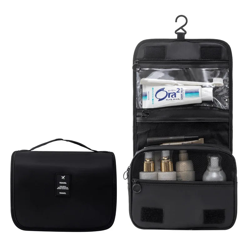 Sac de Maquillage Voyage Double Couche — Multifonctionnel Homme & Femme
