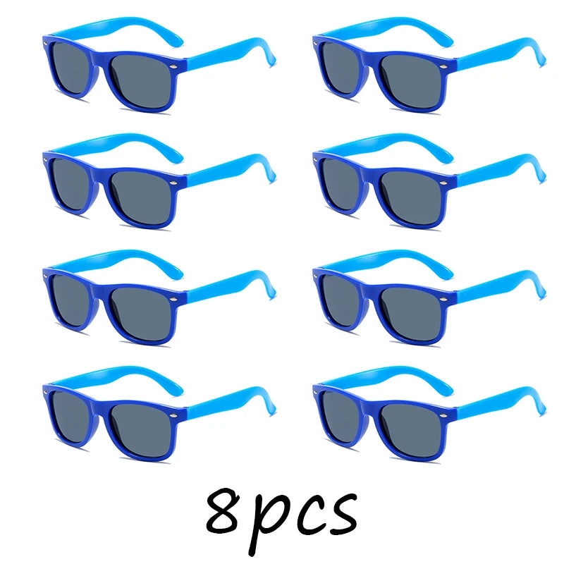 Lunettes de Soleil Enfants Assorties — Pare-Soleil Été Résistant UV Garçon Fille