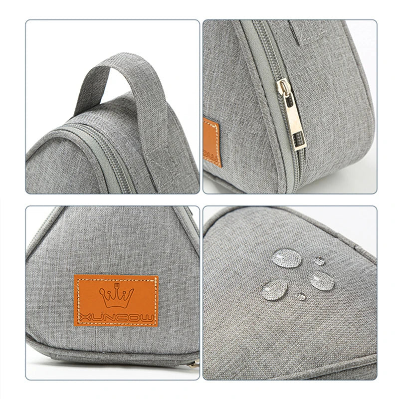 Mini bolsa aislante triangular de aluminio, enfriador térmico, bolsa de almuerzo para estudiantes, bolsa para bolas de arroz, fiambrera, bolsas de transporte para almuerzo Bento