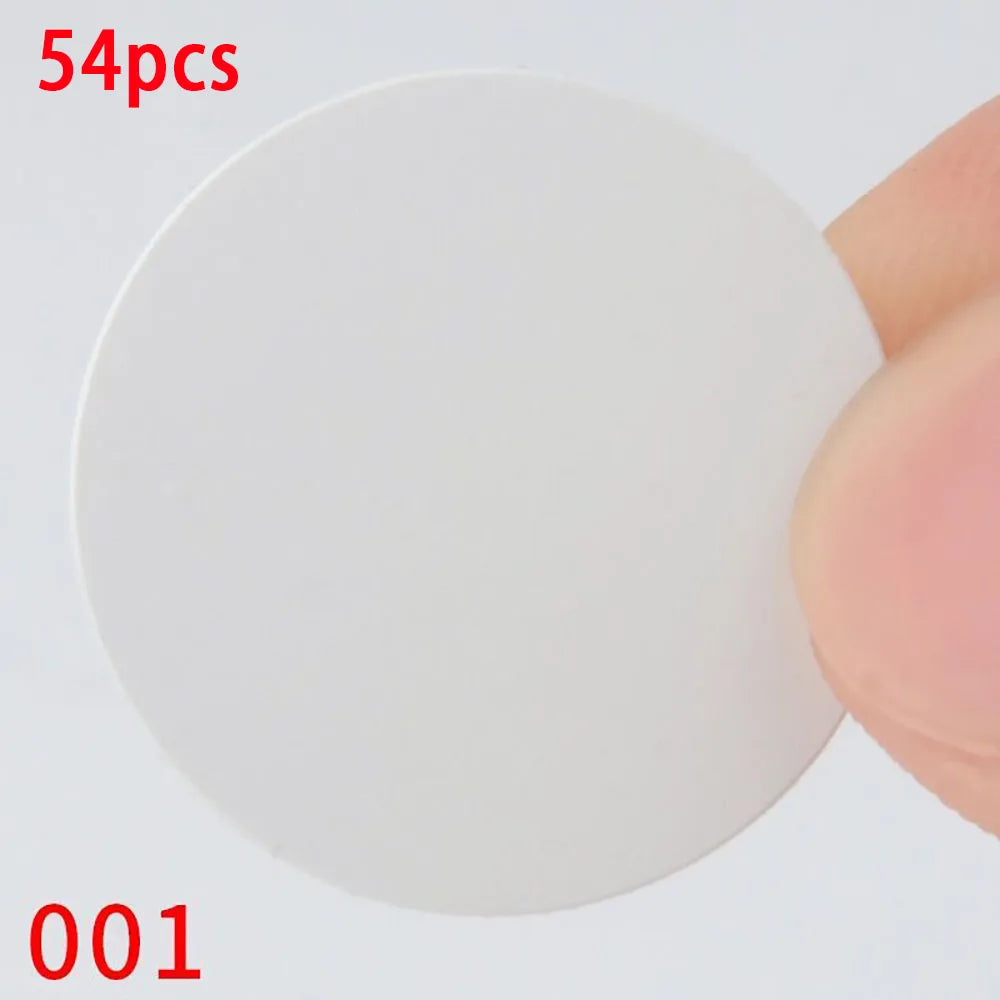 MELArt Self-Adhesive Screw Cap Cover for Wood Furniture, Hole Stickers, Wood Craft, Desk and Cabinet, Sticker Ornament, 54 pieces per set
