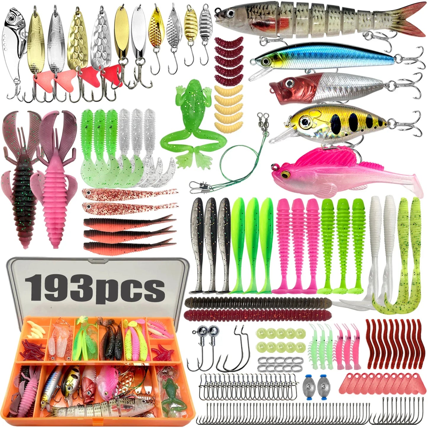 Kit de leurres de pêche pour truite, brochet, basse, multi-leurre, ensemble de matériel superposé, équipement professionnel, 83/133/193/239/409 pièces