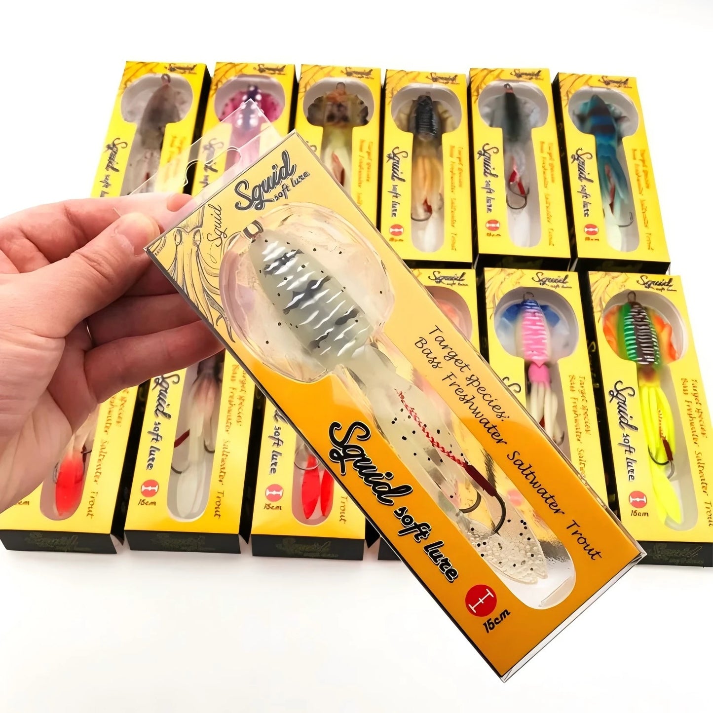 ZUKIBO-Appât souple pour la pêche au calmar, leurre de pêche à la traîne, gabarits de tête de poulpe, gabarit de calmar UV Shoous pour la pêche en bateau de haute mer, appâts Wobblers, 60g