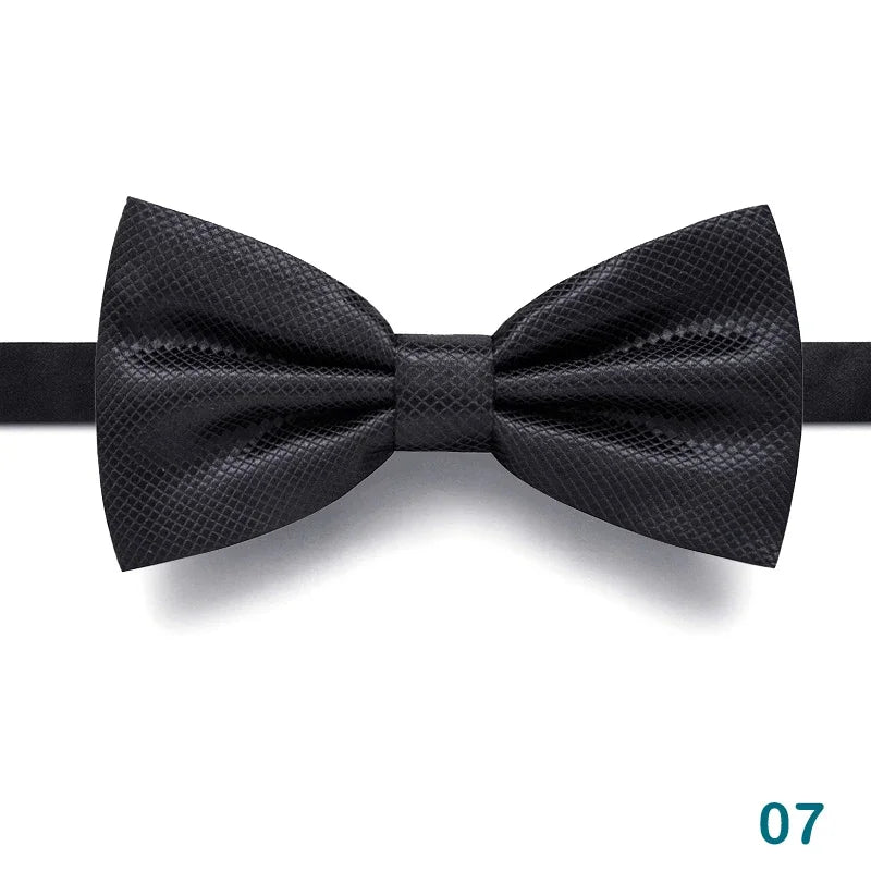 Nœud Papillon Homme Mariage Réglable Classique — Noir Double Cravate Cadeau Affaires
