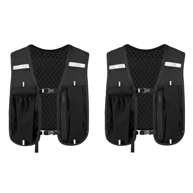 Ventes d'usine course hydratation gilet sac à dos pour randonnée cyclisme Marathon léger eau poitrine Pack avec poche de rangement pour téléphone