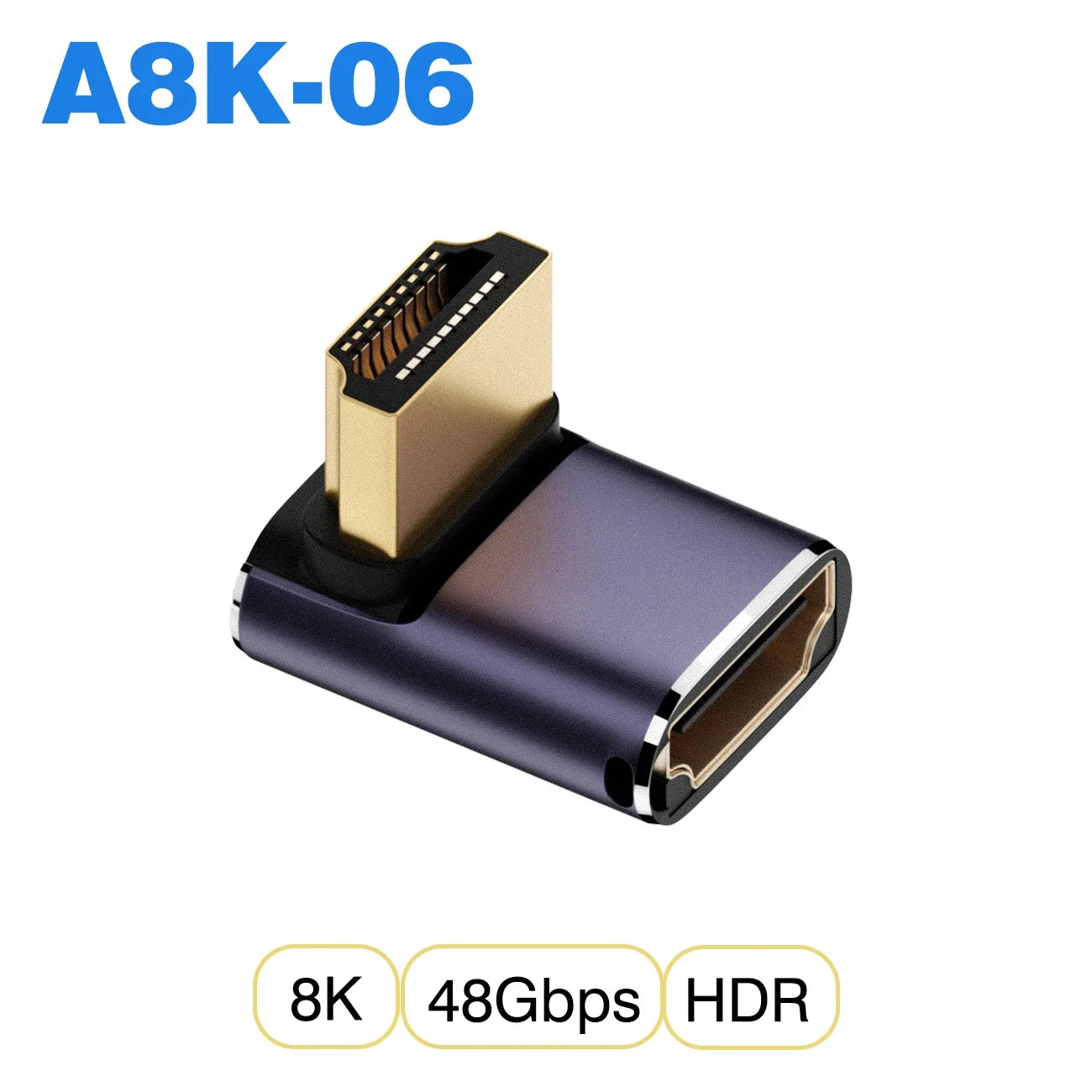Convertisseur mini micro HDMI vers HDMI 2.1 — 48Gbps, 8K60Hz, 4K120Hz, projecteur, HDTV