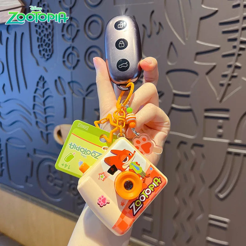 Porte-clés appareil photo jouet créatif pour enfants — pendentif sac à dos, souvenir fête d'anniversaire