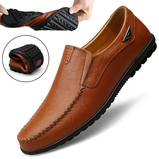 Chaussures en Cuir Véritable Homme — Élégance & Style Premium