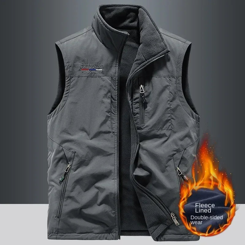 Chaqueta de senderismo para hombre, abrigo térmico, cálido, informal, metropolitano, glaMan, ropa térmica de lujo, talla grande, moda, invierno