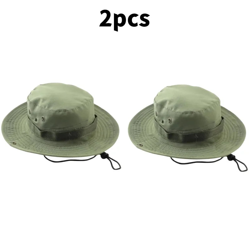 Chapeau de soleil pour hommes et femmes, casquette de Camouflage, pour Sports de plein air, seau, pêche, randonnée, chasse, 60CM