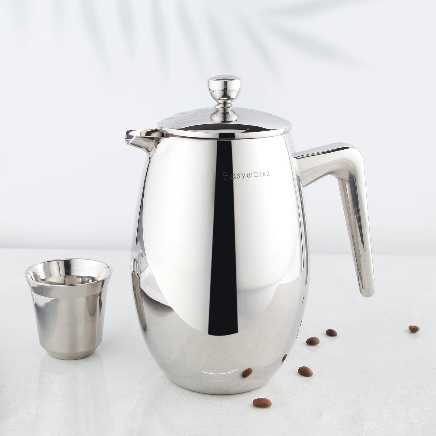 Cafetière French Press thermique à double paroi en acier inoxydable 304 — isolation, voyage