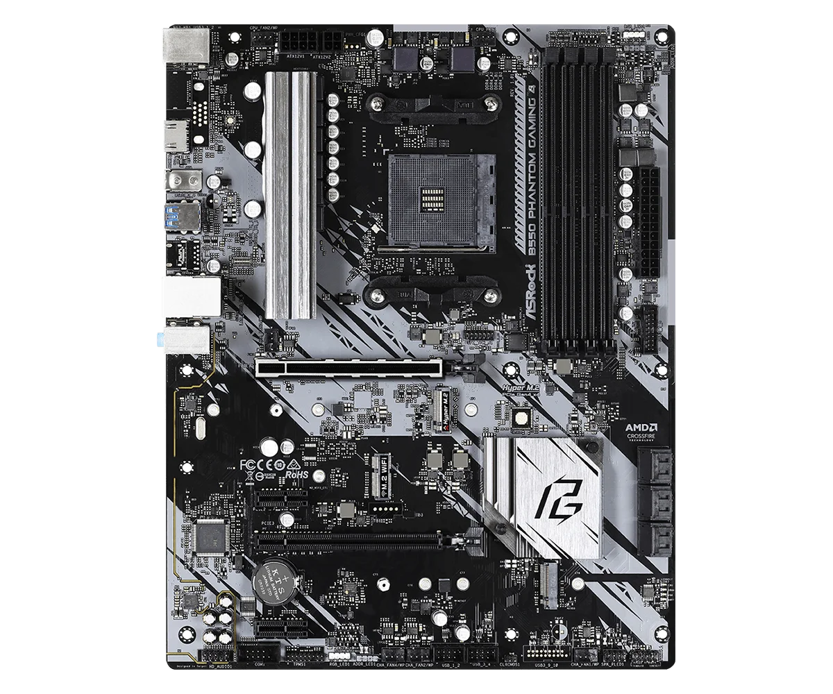 Carte mère ASROCK B550 PHANTOM GAMING 4 AMD B550 ATX pour socket AM4 AMD Ryzen 5600X 5800X 5900X 3600 DDR4 PCIe 4.0 M.2 PCI-E