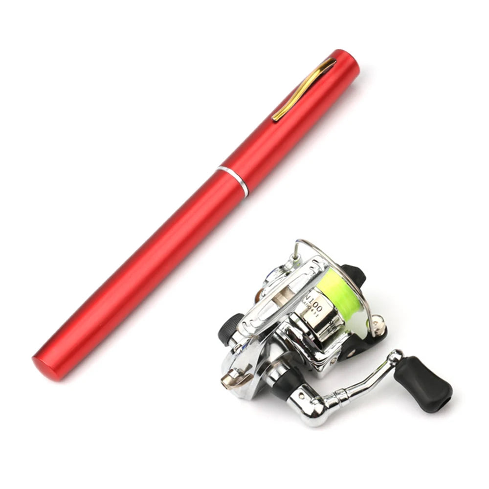 Moulinet de pêche de poche pliable, mini stylo, télescopique, nouveau