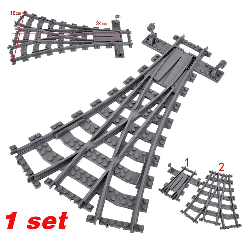 Train urbain flexible — voies souples, droites et courbées, construction, chemin de fer, jouets enfants, cadeaux
