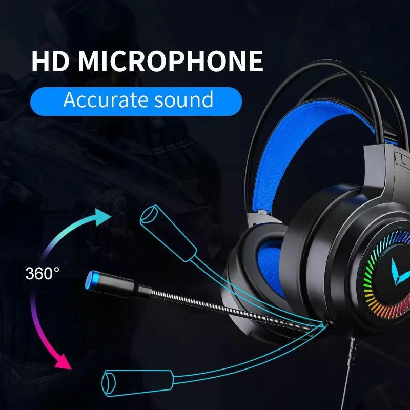G58 Gaming Headset Wired 7.1 Channel PUBG Headphone Laptop Headset