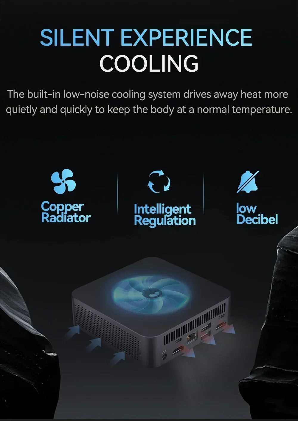 Mini PC Gaming Intel Core i9-10980HK / i3-6100U Windows 11 — 16/32 Go RAM, SSD 256Goà 2To, WiFi 6, 4K