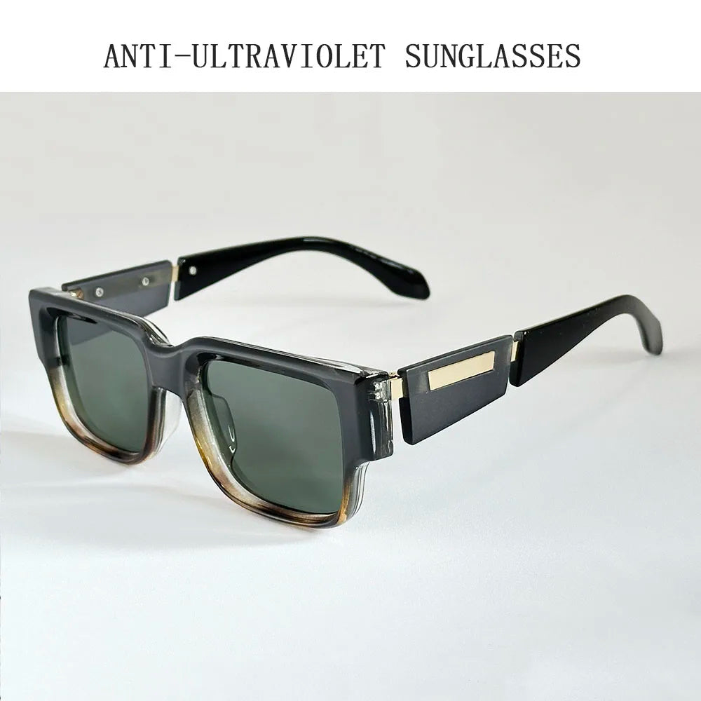 Gafas de sol cuadradas nuevas para hombre, lentes de sol de lujo para mujer, gafas de moda vintage para vacaciones de verano, Gafas de Sol Hombre Lunette Soleil Femme
