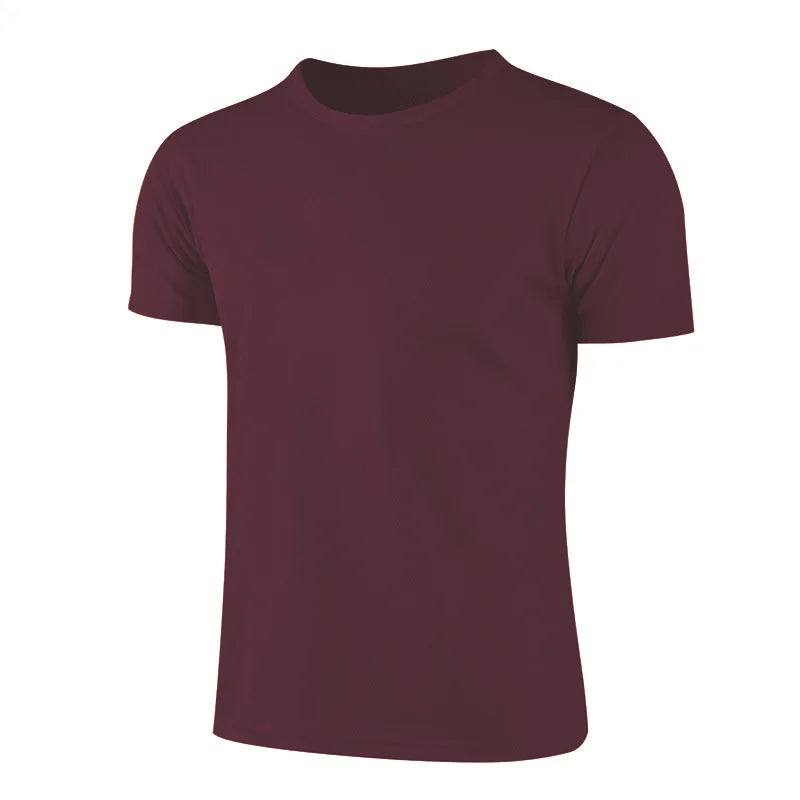 Camisetas de deporte de manga corta de secado rápido para hombre y mujer, camisetas de gimnasia, fitness, entrenamiento, correr, camisetas deportivas transpirables para adolescentes