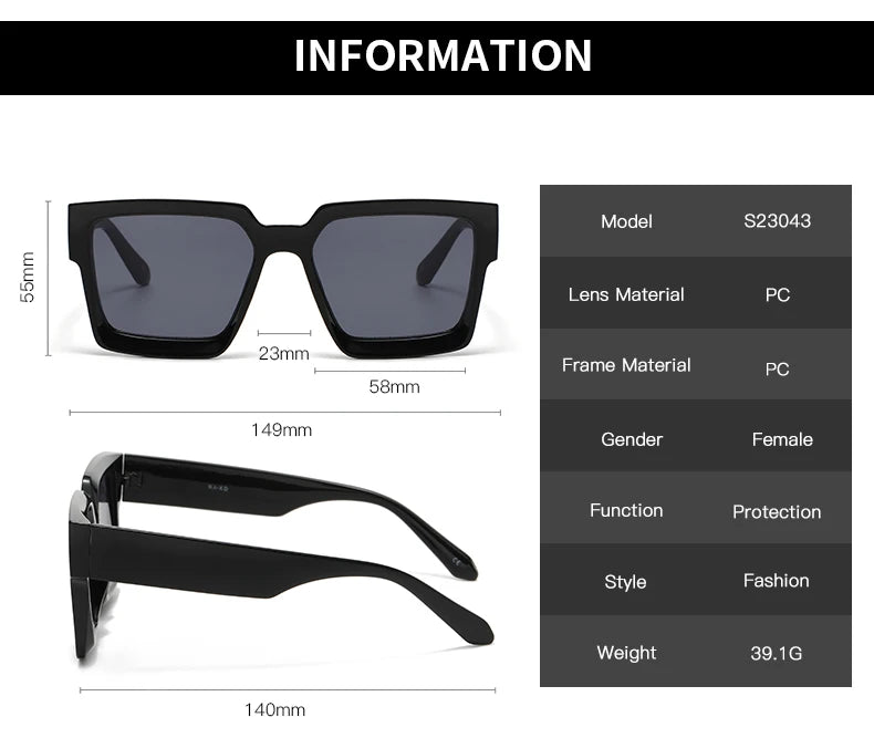 Lunettes de soleil vintage cyclisme carrées — hommes, femmes, rétro, unisexe, populaires, UV400