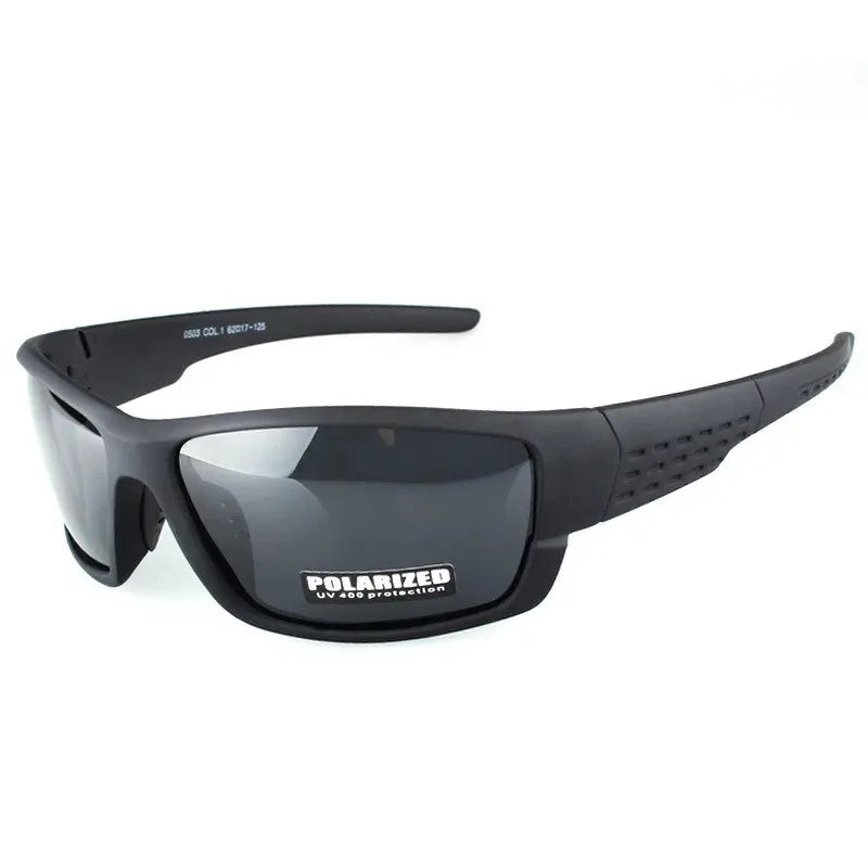 Lunettes de soleil polarisées à monture noire pour hommes et femmes, lunettes de conduite en argile, lunettes de soleil de pêche, UV400, nouveau