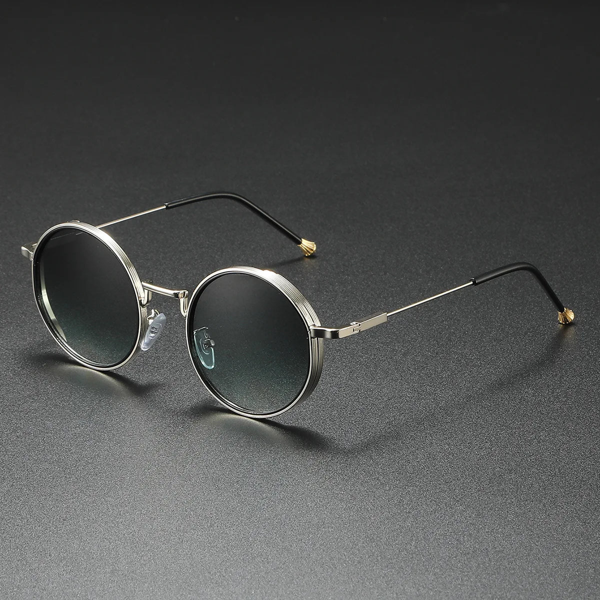 2025 New Round Sunglasses Men Women Vintage Designer Sunglasses UV400 Punk Eyewear Men's Sunglasses