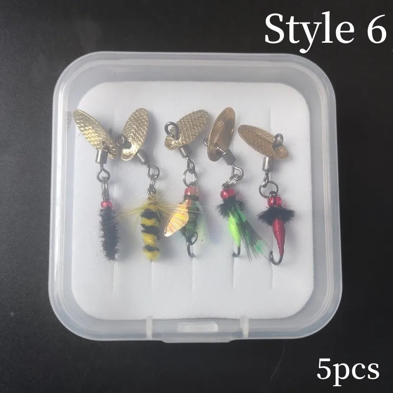 Insectes Bioniques Faux Leurres de Pêche — Lot de 5 Pièces