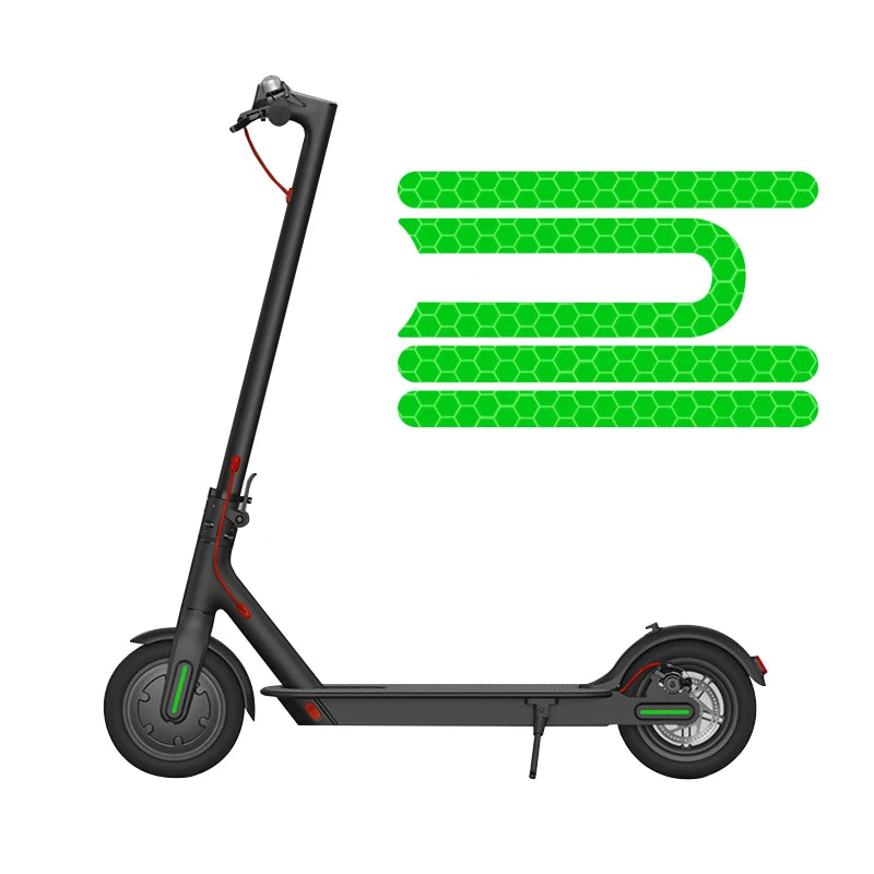 Pegatinas para patinete eléctrico M365 Pro, juego de 4 unidades, tiras adhesivas, cubiertas reflectantes, carcasa protectora, monopatín