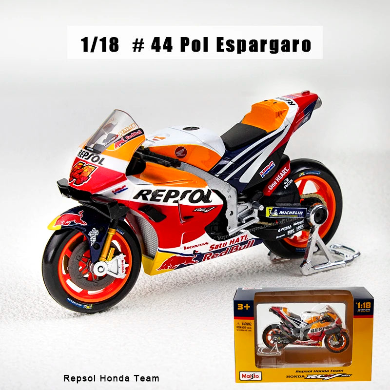 Modèle Réduit Moto GP 1:18 Champion 2024 — Alliage Moulé, Collection & Cadeau