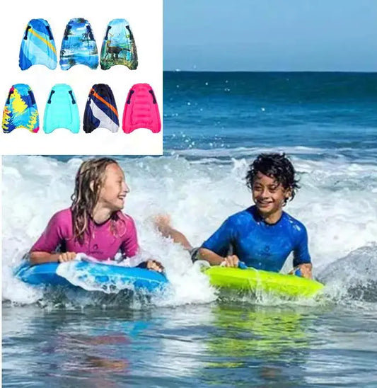 Planche de surf gonflable pour enfants, Bodyboard Portable avec poignées, planche de surf de plage, dispositif de tapis flottant de natation