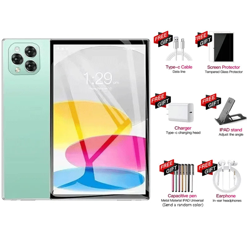 Tablette PC 11 pouces Android 16 — 24 Go RAM, 2 To ROM, 4K HD, 5G, double SIM, appel vidéo, WiFi