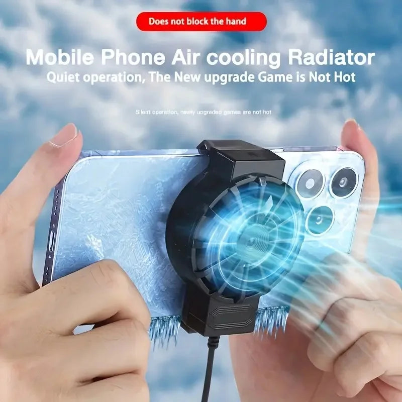 Refroidisseur Téléphone Portable USB — Mini Ventilateur Gaming & Streaming