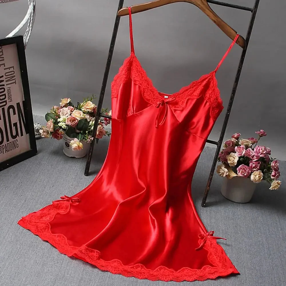 Lencería sexy de encaje con retazos, camisón de seda para boda, ropa de dormir, camisón, ropa de mujer, camisones, ropa de dormir sexy