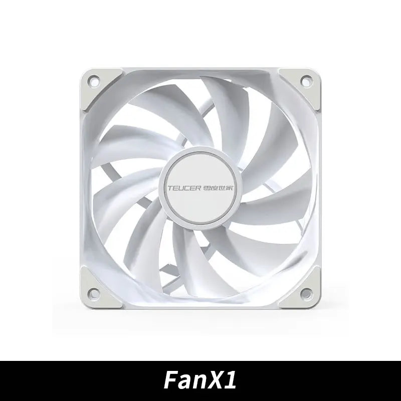 TEUCER PC boîtier d'ordinateur ventilateur PWM 4 broches 120mm silencieux 12CM ventilateur CPU refroidisseur ventilateur de refroidissement radiateur de refroidissement ventilateur 12V ajuster la vitesse du ventilateur