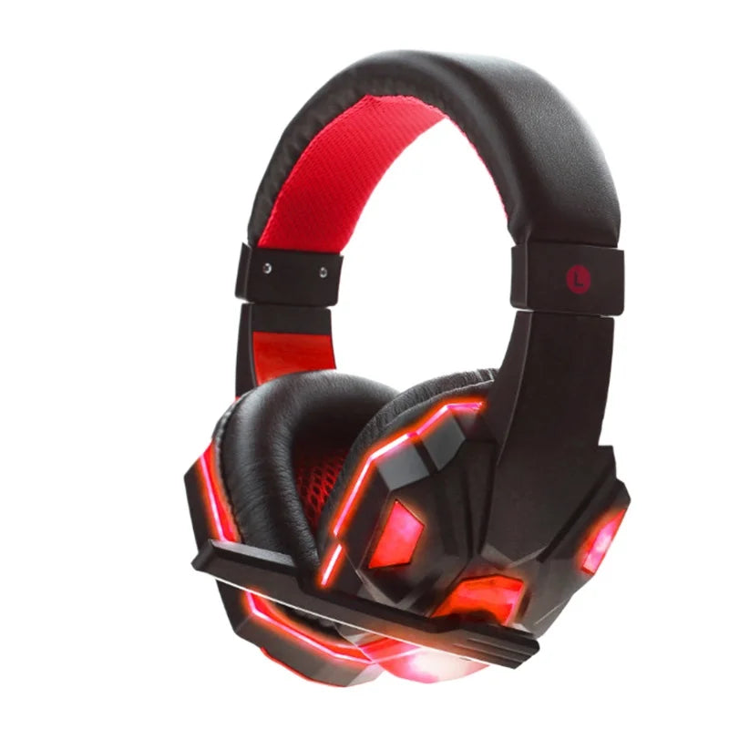 Auriculares para juegos con bajos y micrófono, auriculares supraaurales, sonido estéreo, jugador, sauna, teléfono, videojuego, cancelación de ruido, micrófono para PC