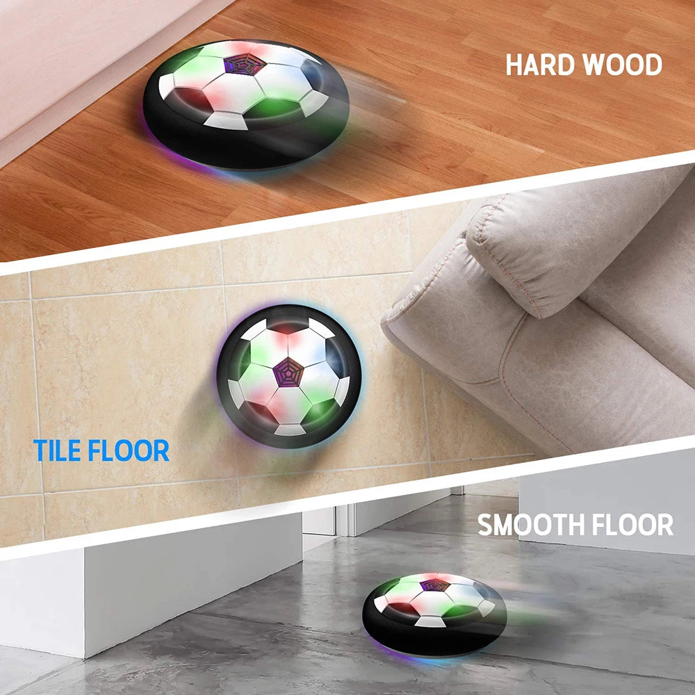 Hover balón de fútbol juguetes para niños Fútbol flotante eléctrico con luz LED música balón de fútbol juego al aire libre juguetes deportivos para niños