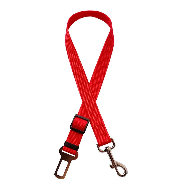 Accesorios ajustables para perros, cinturón de seguridad para mascotas, gatos, perros, asiento para mascotas, arnés de vehículo, clip de plomo, palanca de seguridad, collares de tracción para perros