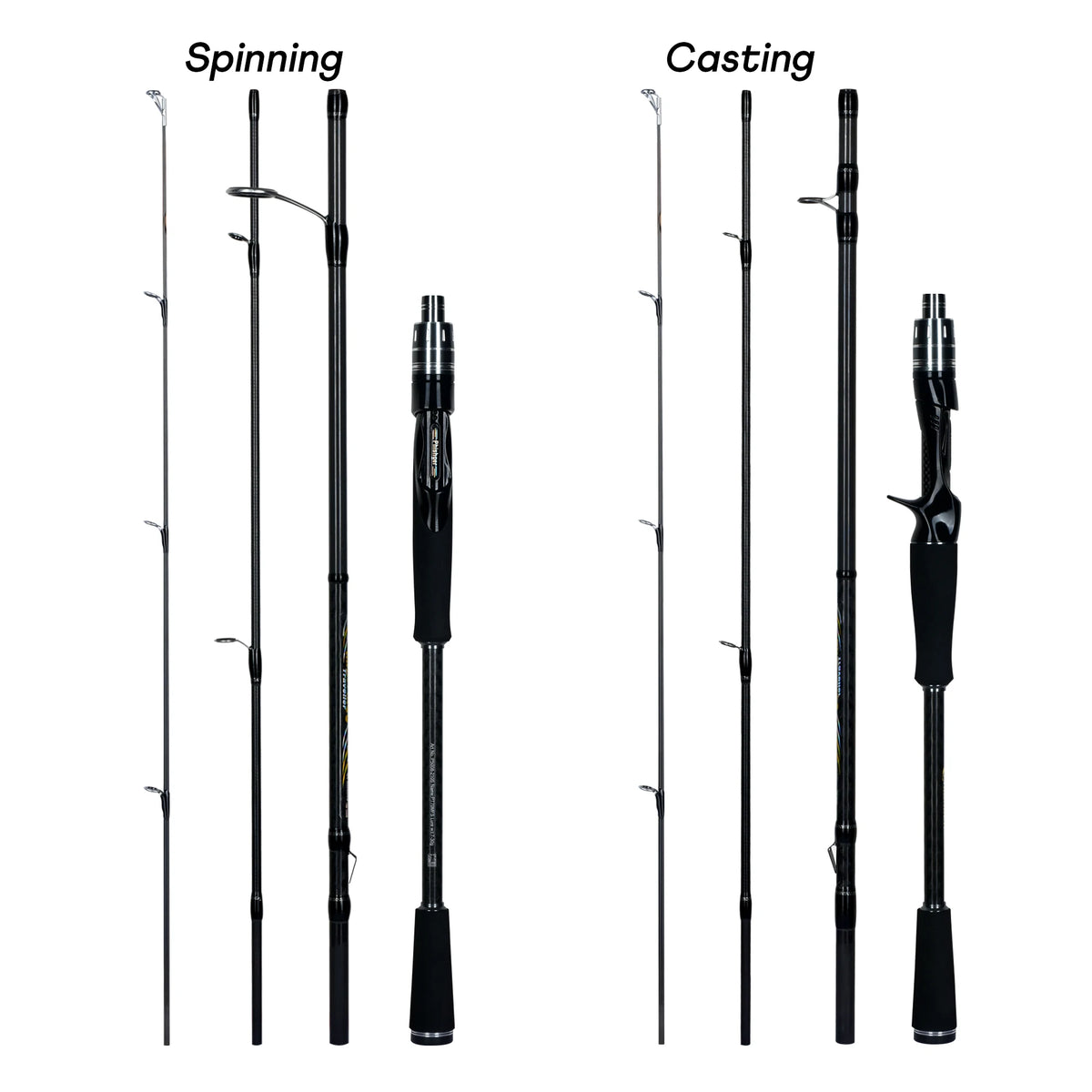 PHISHGER MAXIMUS voyageur filature Baitcasting leurre cannes à pêche 1.65 m ~ 3.0 m Fuji Guide 30 T carbone ultraléger rapide L/ML/M 3-35g