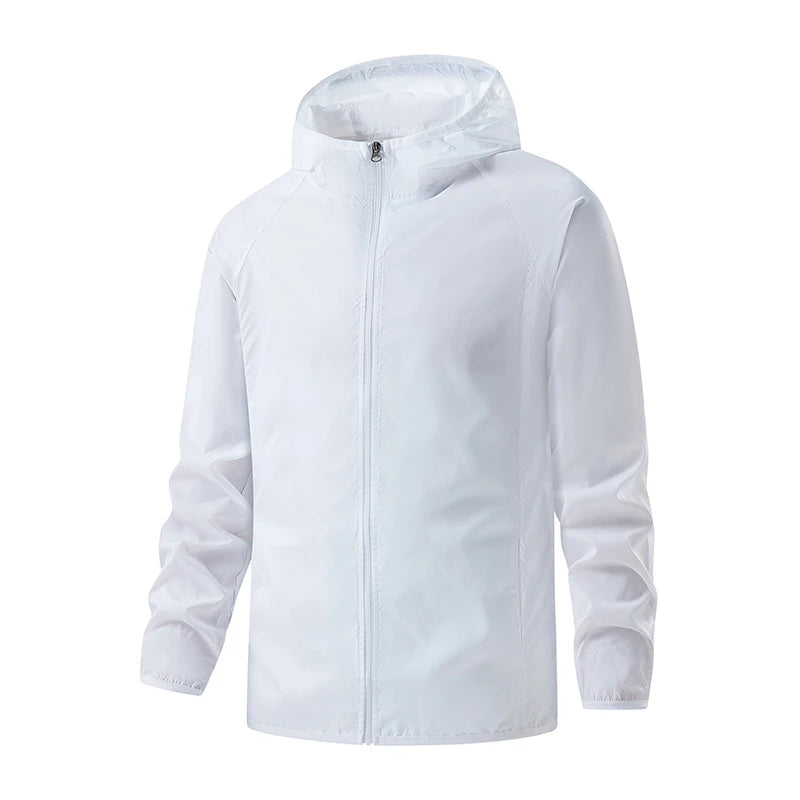 LNGXO Waterproof Hiking Jackets for Men and Women, Sun Protection Windbreaker, Camping Climbing Rain Coat, Unisex Portable Clothing